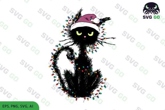 Black Cat Merry Christmas Embroidery Design Review