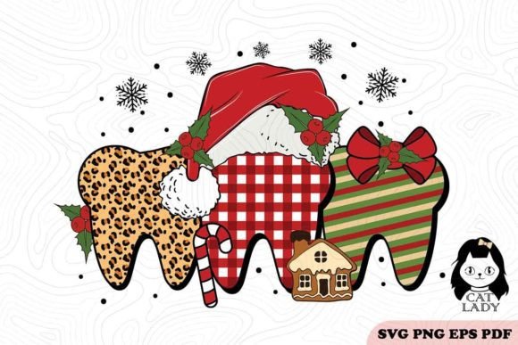 Dentist Christmas Pattern SVG PNG Review