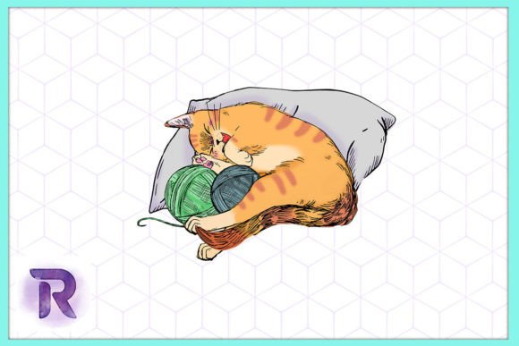 Funny Black Cat Playing with Pillow PNG Review