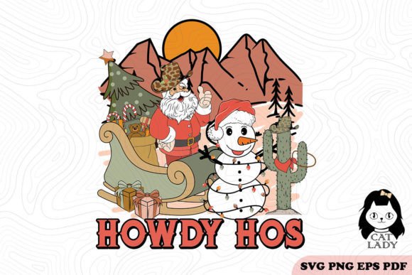 Howdy Hos Santa SVG PNG Sublimation Review