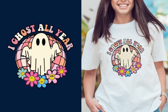 I Ghost Retro Halloween Svg Design Review