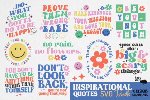 Inspirational Quotes Retro SVG Bundle Review