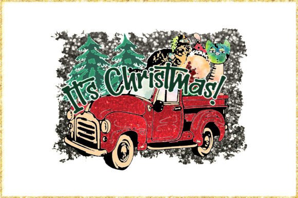 It's Christmas Cat Truck Embroidery Design Review