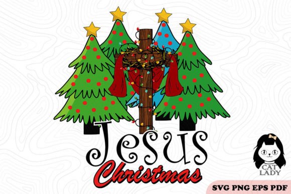 Jesus Christmas with Pine Tree Embroidery Design Review