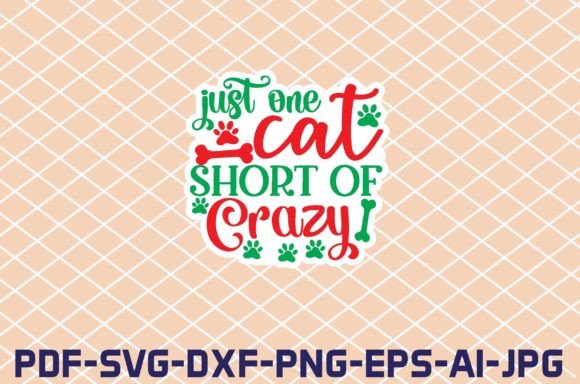 Just One Cat Short of Crazy Stickers Review
