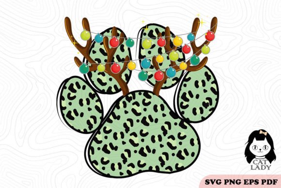 Leopard Paw Feet Christmas SVG PNG Review