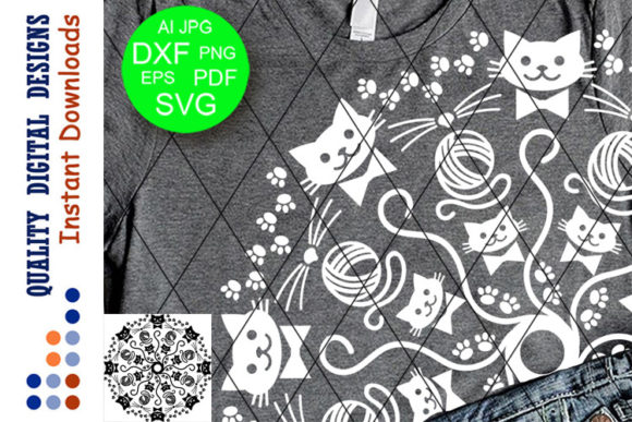 Mandala Cat Kitty Pet Animals Embroidery Design Review