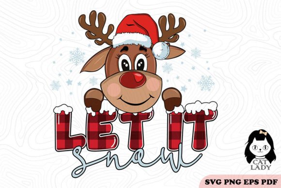 Reindeer Let It Snow SVG PNG Sublimation Review