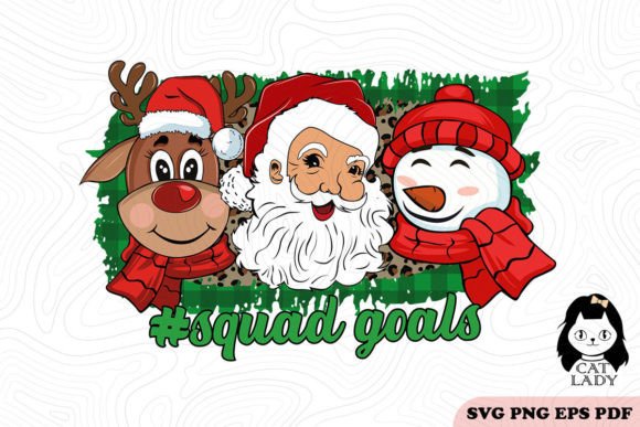 Santa Reindeer Snowman Christmas SVG PNG Review