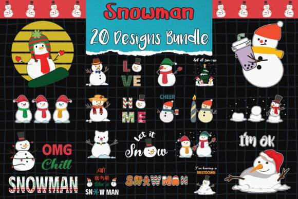 Snowman Bundle SVG 20 Designs Review
