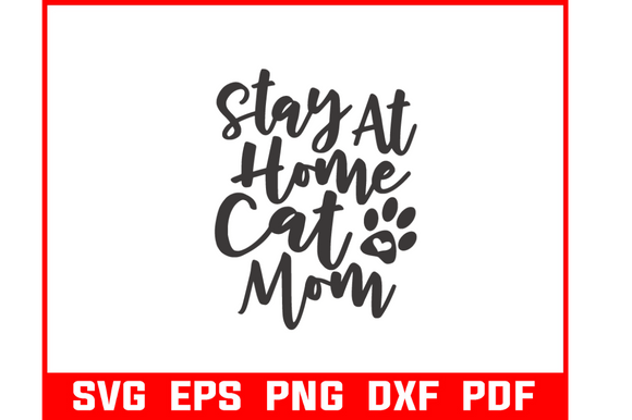 Stay Home Cat Mom Cat Lover Tshirt Review