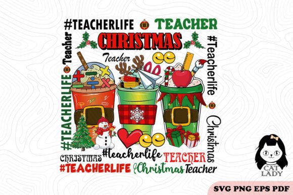 Teacherlife Christmas Coffee SVG PNG Review